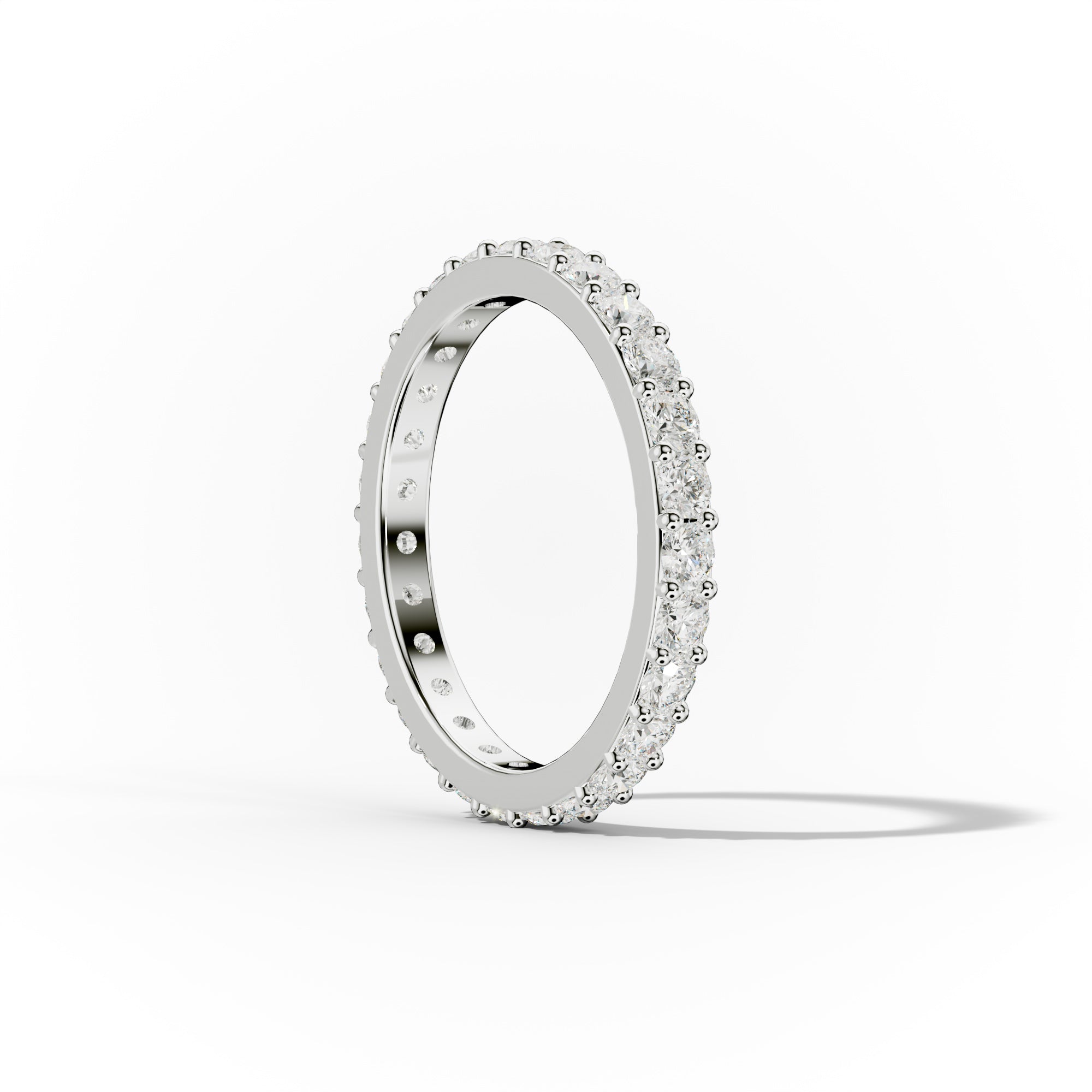 1 ct. Classic Round Diamond Eternity Band Shared Prong